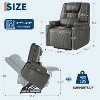 Garvee Lift Recliner Chair Sofa with USB Ports, Remote Control, Side Pockets & Cup Holders, 3 Positions - 2 of 4