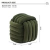 Alilang 19.30 inches Plush Curved Lounge Chair with Tubular Backrest Design-Green - 4 of 4