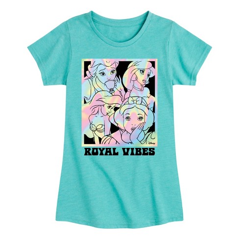 Girls' - Disney - Royal Vibes Fitted Short Sleeve Graphic T-Shirt - image 1 of 4