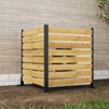 SEVOBAL Garden Fences and Gates Cedar Wood Privacy Screen, Privacy Wood Fence for Pool Equipment Enclosure, Beige, 38.6"*38.6"*55.1" - 2 of 4