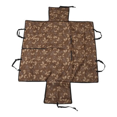 Unique Bargains Leaves Prints Pet Car Seat Cover Brown 1 Pc