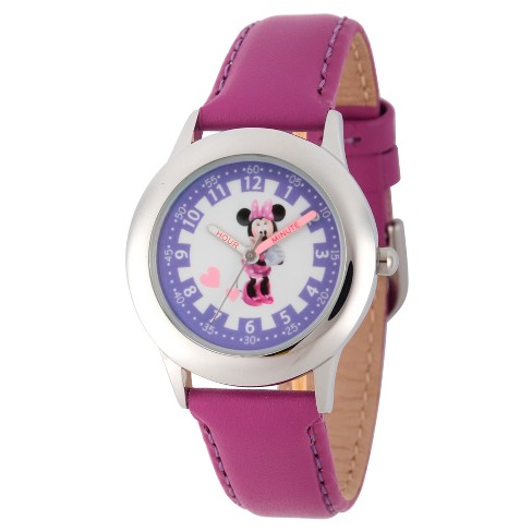 Kids' Disney Princess Minnie Mouse Watch - Purple : Target