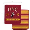 NCAA USC Trojans Varsity Plaque Double Sided Royal Plush Blanket: Sports Team Logo - 3 of 3