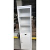 71" Tall Bookcase with Drawer, 5 Tiers Narrow Bookshelf with Adjustment Shelf, Bookshelves and Bookcases for Home Office,Living Room - 2 of 2