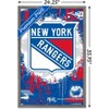 Trends International NHL New York Rangers - Maximalist Logo 23 Framed Wall Poster Prints - 3 of 4