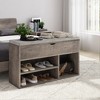 Shoe Storage Bench with Cushion - 3 of 4