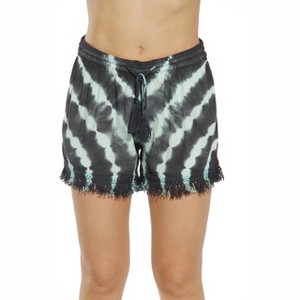 Riviera Sun Women's Tie-Dye Boho Shorts – Lightweight Rayon Summer Lounge Shorts with Drawstring Waist - 1 of 2