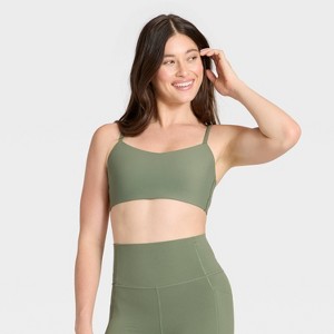 Women's Everyday Soft Light Support Strappy Sports Bra - All In Motion™ - 1 of 4