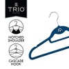 Trio Home Heavy Duty Rubber Hanger with Cascade Hook and Tie Bar,360 Degree Rotatable Hook (20 PACK)  - Navy - 4 of 4