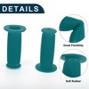 Unique Bargains Bike Handlebar Grips Covers 3.35" Blue 1 Pair - 3 of 4
