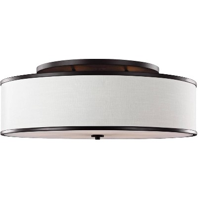 Generation Lighting Lennon 30 1/4" Bronze and Ivory Ceiling Light