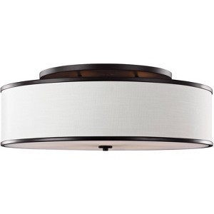 Generation Lighting Lennon 30 1/4" Bronze and Ivory Ceiling Light - 1 of 2