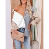 Clearlove Women's Color Block Corduroy Relaxed Shirt Jacket Oversized Button Front Casual Cover-Up - 4 of 4