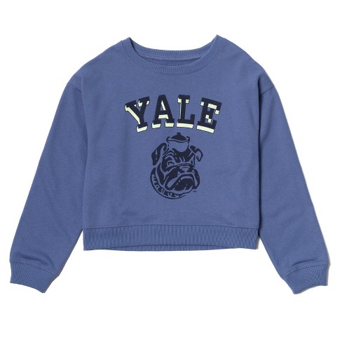 Yale University Bulldogs Vive La Fete Color Block Women's Blue White Fleece  Jogger - XS