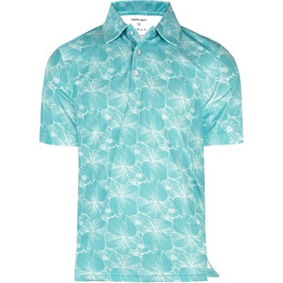 HAPPY BAY Mens Golf Shirts Polo Men Shirt Short Sleeve Dri Fit Polos Men's Moisture Wicking Collar Dress Summer T-Shirts for Men