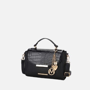 MKF Collection Sylvie Croco Embossed Vegan Leather Women’s Satchel Shoulder Bag by Mia K - 1 of 4