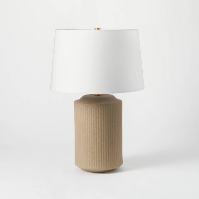 Ceramic Assembled Table Lamp (Includes LED Light Bulb) Gray - Threshold™ designed with Studio McGee