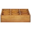 vidaXL Herb Garden Raised Bed Solid Wood Acacia 23.6"x23.6"x5.9" - 3 of 4