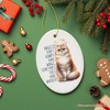 Wingless Angels with Whiskers Quote Ornament, Pet Cat Christmas Memorial Gift| OrnamentallyYou - 4 of 4