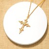 14K Gold Cross Pendant Necklace for Women – Adjustable Dainty Chain, Faith Jewelry - 4 of 4
