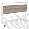 Okak Full/Queen Platform Bed Frame with Metal Slats Bed with Trundle USB Ports Noise-Free No Springs Required Easy Assembly - 4 of 4