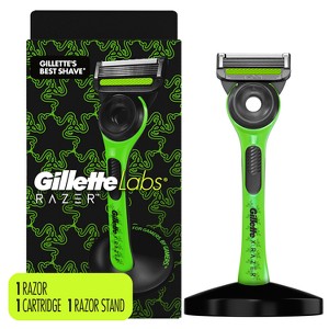 RAZER + Gillette Labs Exfoliating Bar Razor + 1 Razor Blade Refill & Premium Magnetic Stand - 1 of 4