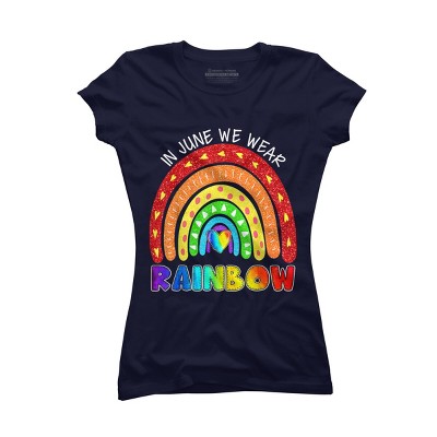 Adult Design By Humans In June We Wear Rainbow Pride By Belugastore T-Shirt