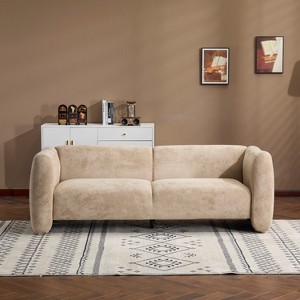 83" Tonson 3-Seater Sofa, Wave Design, Sturdy Wood Frame, Cloud-Like Comfort-- Frevyn - 1 of 4