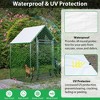 Gulches 16x3FT Metal Chicken Coop Run Backyard Hen House Poultry Habitat Cage w/Cover - 4 of 4