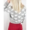 Women's Heart Sweater - ALLIE ROSE - 3 of 3