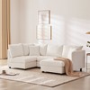 NicBex Modern 89" Sectional Sofa Modular L Shaped Sofa Couch with Removable Ottoman for Living Room Apartment - 3 of 4