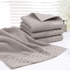 PiccoCasa Soft 100% Combed Cotton Luxury Highly Absorbent Bath Hand Towel - 2 of 4