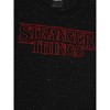 Stranger Things Starry Logo Adult Black Crew Neck Short Sleeve T-shirt - 3 of 3