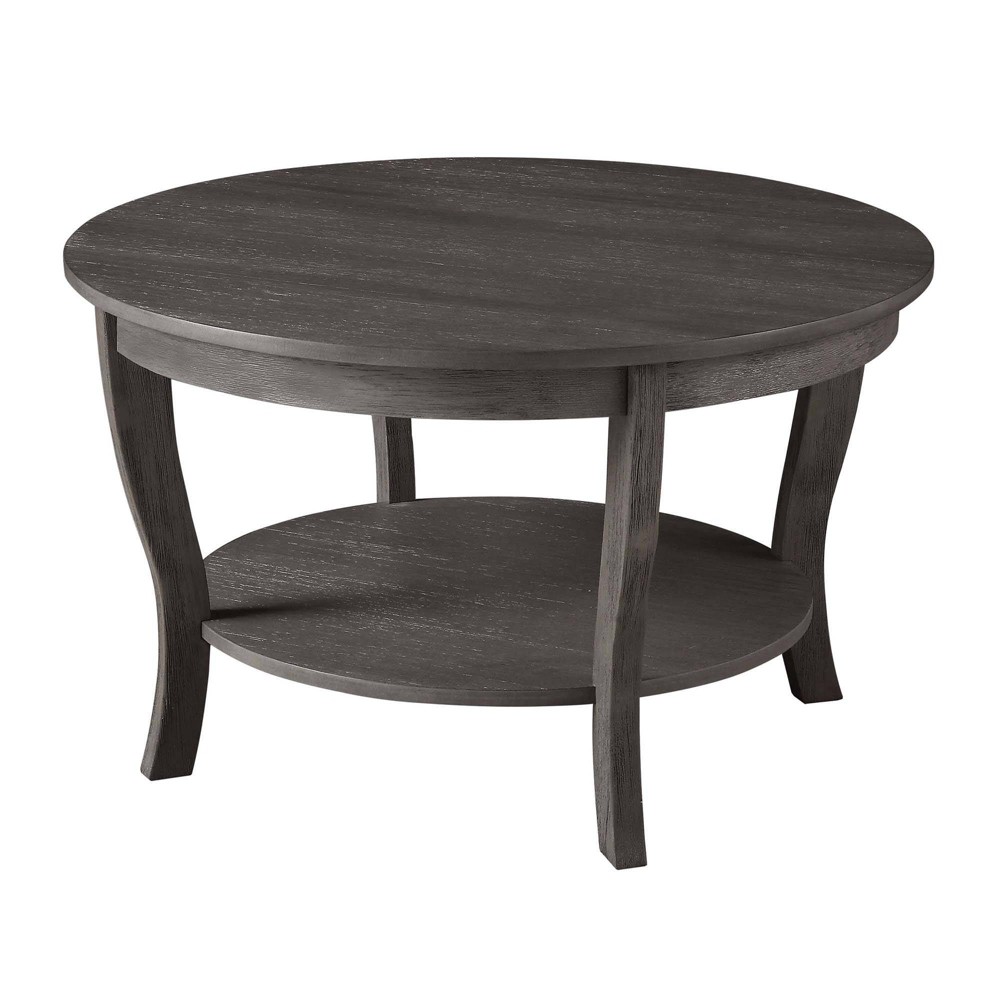 Photos - Coffee Table American Heritage Round  with Shelf