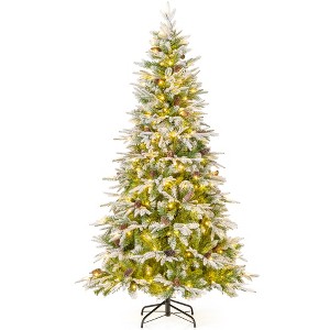 Tangkula 6/7.5/9 ft  Artificial Christmas Tree  w/ 765/1135/1871 Branch Tips 280/470/690 Lights - 1 of 4