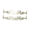 Unique Bargains Rhinestone Butterflies Shoelace Charms Gold Tone 2 Pcs - 4 of 4