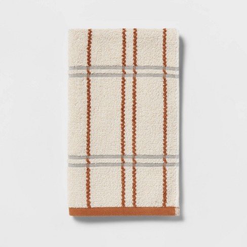 16x27 Modern Plaid Hand Towel - Threshold™