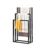 Metal Freestanding Towel Rack 3 Tiers Hand Towel Holder Organizer for Bathroom Accessories - 3 of 4