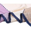 Allegra K Women's Pleated Contrast Color Block Rhombus Neck Scarf Neckerchief Bandana - 4 of 4