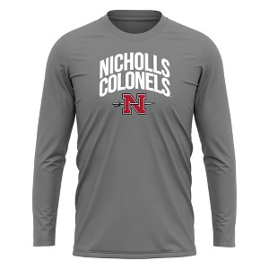 Men's Nicholls State University Adult Sport Long Sleeve Shirt Primary Logo - 1 of 4
