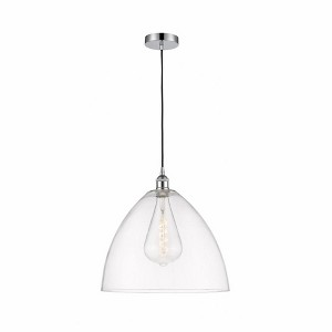Edison Dome - 1 Light Cord Hung Pendant In Industrial Style-17.75 Inches Tall and 16 Inches Wide - 1 of 1