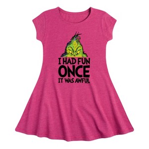 Girls' - Dr. Seuss -  Fit & Flair Cap Sleeve Dress - 1 of 2