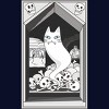 Junior's Design By Humans Ghost cat the Keeper of the Crypt By runcatrun T-Shirt - 2 of 2