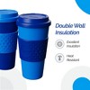 Copco Acadia To Go Mug Set of 2, 16 Ounce Reusable Coffee Cups with Lids, Durable & BPA-Free, Travel Mugs Double-Wall Insulation - 3 of 4