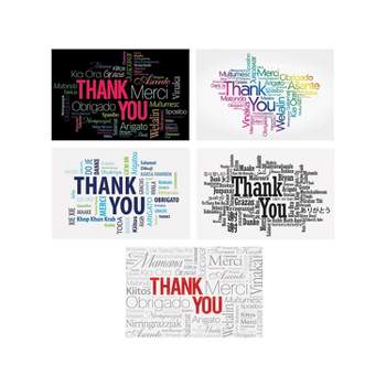 Better Office Thank You Cards with Envelopes 4" x 6" Assorted Colors 100/Pack (64523) 