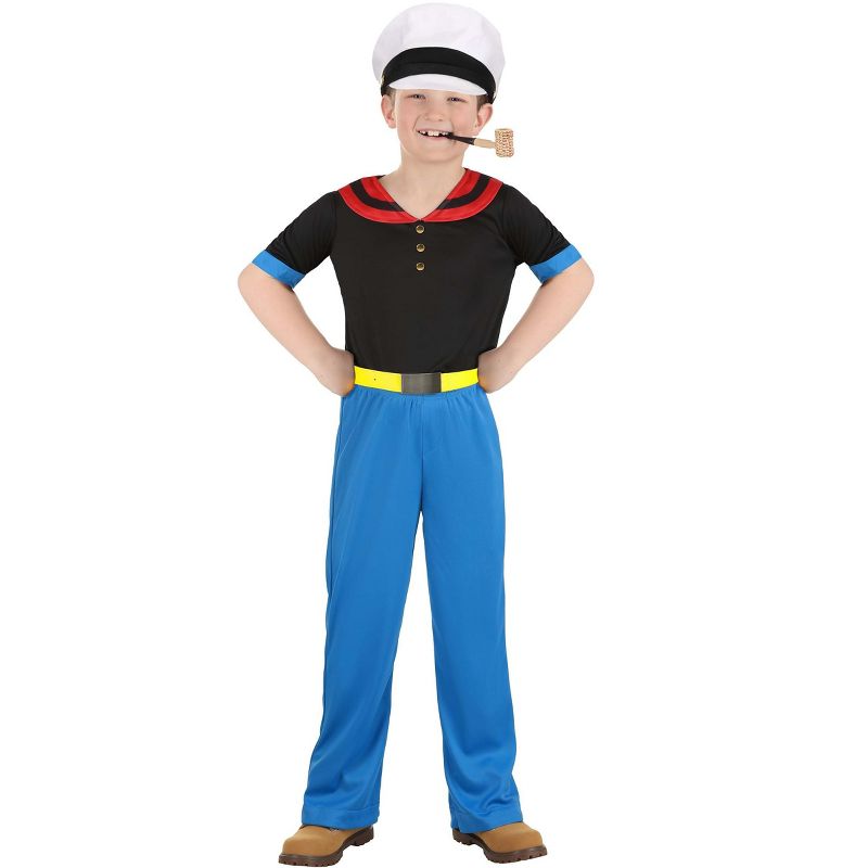 HalloweenCostumes.com Boy's Deluxe Popeye Costume | Cartoon Character Costumes., 1 of 7