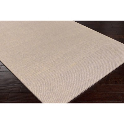 Handmade Tan Wool High Pile Rectangular Area Rug 2' x 3'