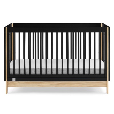 Ebony and Natural Pine 4-in-1 Convertible Crib