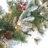 Puleo 48" Pre-lit Decorated Artificial Christmas Wreath with Clear Lights - 3 of 3