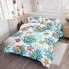 3Pcs Coastal Nautical Comforter Set Twin Size – Hawaii Ocean Bedding with Tropical Fish & Marine Life, 1 Comforter & 2 Pillowcases, Beach Quilt Set - 4 of 4